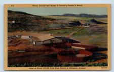 SELIGMAN, AZ Arizona ~ Tovrea's DOUBLE O RANCH Corrals c1940s Linen Postcard picture