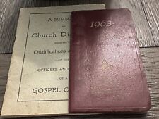 Vintage Illinois Masonic 1963 Pocket Diary & Church Discipline Book - 1938 - Set picture
