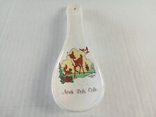 North Pole Colorado Spoon Rest Holder by Treasure Craft USA Ceramic Pottery picture