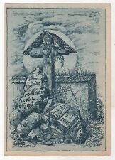 1945s Jenik Svehla: From the cycle of 5 years behind bars Cross Czech Postcard picture