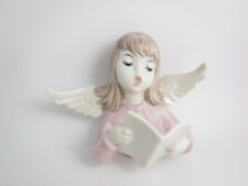 Vintage Goebel Porcelain Huldah Signing Angel Girl Wall Figurine   (item#a5) picture