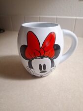  Disney MINNIE MOUSE White Oval Signature Ceramic Coffee/Tea Mug 18 oz. picture