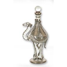 Clear and Gold Small Camel Egyptian Blown Glass Perfume Bottle Made in Egypt New picture
