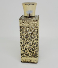 Vtg 60s Tiffany Perfume Gold Metal Filigree 2 Oz L'Argene Empty Bottle Scandal picture