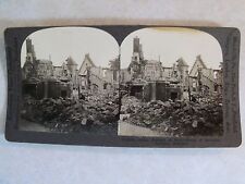 WW1 RAVAGES OF WAR WRECK OF BEAUTIFUL LOUVAIN BELGUIM KEYSTONE STEREOVIEW V18938 picture