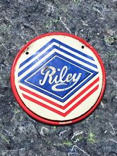 Vintage 3.25in Metal Riley Car Decal England *RARE* picture