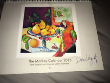 Diane Voyentzie ARTIST SIGNED AUTOGRAPH The Monkey Calendar 2013 Awesome Prints picture