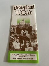TODAY AT DISNEYLAND Map June 26-28, 1987 picture