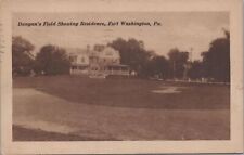 Postcard Dungan's Field Showing Residence Fort Washington PA 1933 picture
