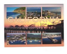 California Coastline Postcard Multi View Unposted 4x6 picture