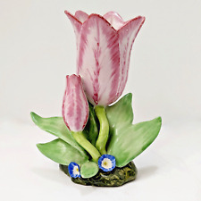Mottahedeh Pink Tulip Porcelain Vase 5.75