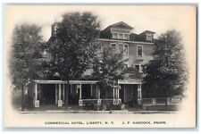 c1910's Commercial Hotel Liberty New York NY, JF Haddock Propr. Antique Postcard picture