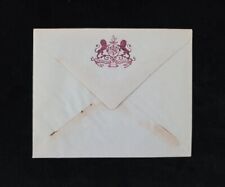 Royalty Rare British Government India Envelope Maharaja Princely State Coat Arms picture