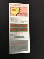 Ohio  SV Instant NH Lottery Ticket,  issued in 1977 no cash value picture