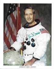 APOLLO 9 JIM MCDIVITT SIGNED COLOR 8X10 NASA LITHOGRAPH OF MCDIVITT IN WSS picture