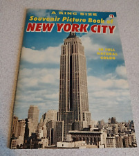 VINTAGE 1960s PRE WTC KING SIZE SOUVENIR PICTURE BOOK OF NEW YORK CITY picture