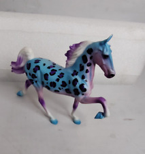 Breyer Classic 90's Throwback Saddlebred Plastic Horse Figure Blue Purple Black picture