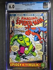 1973 AMAZING SPIDER-MAN #119 - Hulk appear - John Romita - Marvel - CGC 6.0 picture