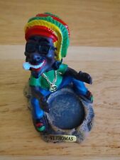 St. Thomas Island Smoker Rasta Reggae Art Figurine picture