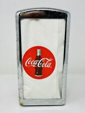 Vintage 1992 Have A Coke Coca-Cola Metal Napkin Holder & Paper Napkin Dispenser picture