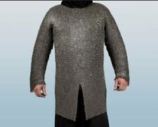 Medieval chainmail shirt 9 MM Flat Ring ALT Solid Ring Chainmail Armor picture