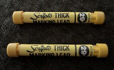 Lot Of 2 Vintage Scripto G920 Yellow Thick Marking Lead (8 Leads) picture