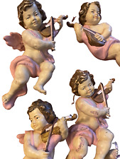 Antique 10.5” Baroque Style Putties/Cherubs/Angels Christmas Tree Ornaments picture