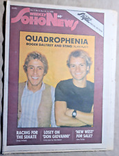 SOHO WEEKLY NEWS  November 8, 1979 ROGER DALTREY STING QUADROPHENIA COVER Bofill picture