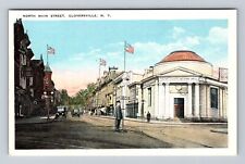 Gloversville NY-New York, Main Business District, Antique Vintage Postcard picture