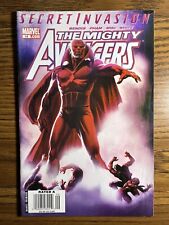 THE MIGHTY AVENGERS 14 EXTREMELY RARE NEWSSTAND VARIANT MARVEL COMICS 2008 picture