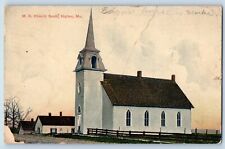 Higbee Missouri MO Postcard ME Church South Building Exterior View 1913 Vintage picture