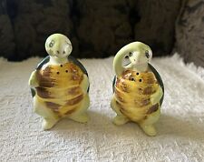 Vintage Enesco Swifty the Turtle Tortoise Salt Pepper Shakers Anthropomorphic picture