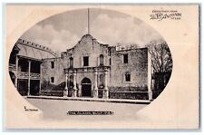 c1905 Greetings From San Antonio Texas The Alamo Built 1718 Building TX Postcard picture