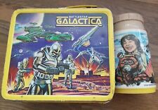 1978 Battlestar Galactica Vintage Metal Lunchbox WITH Thermos Vintage  picture