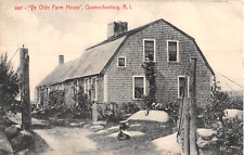 1912 Ye Olde Farm House Quonochontaug RI post card picture