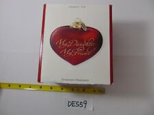Carlton Cards Christmas Ornament 2007 Heirloom My Daughter My Friend In Box picture