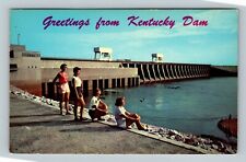 Kentucky Dam KY, Scenic Greetings, TN River, Kentucky Vintage Postcard picture