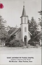 RPPC Saint Anthony Padua Chapel Festina Iowa smallest church photo postcard A253 picture