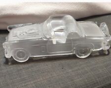 1955 - 1957 FORD THUNDERBIRD T BIRD GLASS CAR LEAD CRYSTAL AUTO PAPERWEIGHT picture