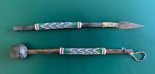 Miniature Zulu traditional weapons from S. Africa handmade assegai + knobkerrie picture