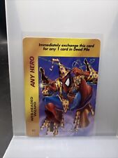 MARVEL OVERPOWER Any Hero  WEB-HEADED WIZARD  1995 Promo Card Rare Fleer L@@K picture