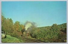 Postcard Cass Scenic Railroad Festival Special leaving Elkins West Virginia picture