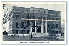 c1930's Gray County Court House Building Cimmaron Kansas KS Vintage Postcard picture