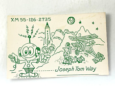 Vintage QSL Card Ham CB Amateur Radio Joseph Tom Way XM 55-126-2735 Canada picture