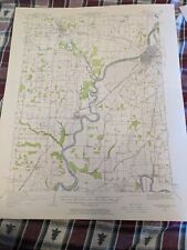 1958 ILL-IN VINCENNES QUADRANGLE US Dept Interior Geological Survey Map VTG picture
