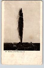 Postcard IL,Casey Shooting Oil Well,Oil Found 1860s.Clark County UDB Post 1907 picture