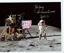 WOW  Astronaut Archives offers signed CHOICE John Young signed Apollo 16 glossy picture
