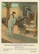Christian Picture Lessons Esther Pleading for Her People 1911 picture