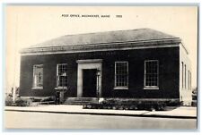 c1950's Post Office Building Entrance Stairs Millinocket Maine Vintage Postcard picture