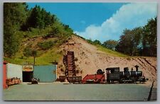 Ripley MI Arcadian Copper Mine Tours Steam Train c1962 Chrome Postcard picture